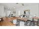 Open concept living area with hardwood floors and stylish furniture at 400 Raehn St, Orlando, FL 32806