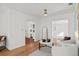 Bright living room with hardwood floors and modern furniture at 400 Raehn St, Orlando, FL 32806