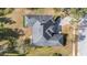 Aerial view of house showing layout and driveway at 6689 Bell Glade Pl, Sanford, FL 32771
