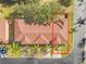 Aerial view of a townhome with brown tile roof at 100 Palermo St, Davenport, FL 33897