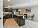 Open concept kitchen with stainless steel appliances at 4815 Rigging St, Haines City, FL 33844