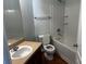 Clean bathroom with tub, toilet, and vanity at 9875 Sw 55Th Ct, Ocala, FL 34476