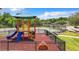 Fenced playground area in the community, offering a variety of play equipment at 10198 Oak Crest Rd, Orlando, FL 32829