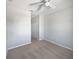 Empty bedroom features carpet flooring, ceiling fan, and closet at 1106 Presidential Ln, Apopka, FL 32703