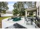 Relaxing kidney-shaped pool with patio furniture at 2399 Parkside Glen Dr, Apopka, FL 32712