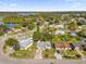 Aerial view of a residential neighborhood near a lake at 4535 Arch St, Orlando, FL 32808