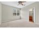 Main bedroom with a view to the en-suite bathroom at 13228 Daniels Landing Cir, Winter Garden, FL 34787
