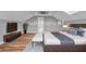 Main bedroom with king-size bed and stylish decor at 728 Palm Dr, Orlando, FL 32803