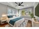 Spacious bedroom with hardwood floors and large windows at 728 Palm Dr, Orlando, FL 32803