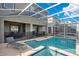 Private pool and spa with screened enclosure at 1179 Kingsbarn St, Davenport, FL 33896