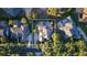 Aerial view of the home shows the pool, large lot, and surrounding mature trees at 1912 Westover Reserve Blvd, Windermere, FL 34786