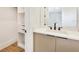 Bathroom features a sleek vanity with modern fixtures, clean lines, and a bright, minimalist design at 2161 Sharon Rd, Winter Park, FL 32789