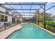 Inviting screened-in pool area with patio furniture, perfect for enjoying outdoor living and relaxation at 4501 Monado Dr, Kissimmee, FL 34746