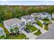 Beautiful aerial view of luxury homes with well-manicured lawns, driveways, and lush greenery in a suburban neighborhood at 4571 Cabello Loop, Kissimmee, FL 34746