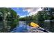 Scenic view of the waterway on a clear day, showcasing the tranquility of nature and blue skies at 8827 Sw 137Th Ct, Dunnellon, FL 34432
