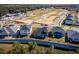 Aerial view of home and surrounding neighborhood at 686 Creeping Fig St, Apopka, FL 32703