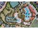 Aerial view of resort-style water park at 7420 Oakmoss Loop, Davenport, FL 33837