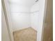 A walk-in closet features neutral carpeting and a single shelf at 1208 Sawgrass Pointe Dr, Orlando, FL 32824