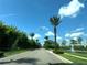 Residential street lined with lush tropical landscaping at 14501 Grove Resort Ave # 3640, Winter Garden, FL 34787
