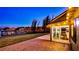 Brick patio with glass doors leading to the interior at 647 Ridgewood Dr, Windermere, FL 34786