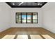 Bedroom with hardwood floors, a black ceiling, and a beautiful view of the water at 1340 Susannah Blvd, Orlando, FL 32803