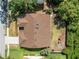 An aerial perspective of a home with a well-maintained roof, neat landscaping, and clear boundaries at 2226 Lake Marion Dr, Apopka, FL 32712