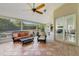 Inviting patio with comfortable seating, perfect for enjoying the outdoors and entertaining guests at 2226 Lake Marion Dr, Apopka, FL 32712