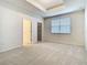 Bedroom with neutral carpet, recessed lighting, a window, and closet at 12285 Joshua Tree Trl, Windermere, FL 34786