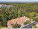 High-angle aerial view of townhomes surrounded by green trees and plants, blending harmoniously with nature at 1300 Gilford Point Ln # 1300, Davenport, FL 33896