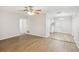 Dining area with light wood flooring and access to the kitchen at 1748 Haverhill Dr, Deltona, FL 32725