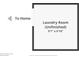 Unfinished laundry room floor plan at 1748 Haverhill Dr, Deltona, FL 32725
