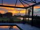 Sunset view from covered pool area at 4150 Sunset Preserve Blvd, Orlando, FL 32820