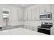 Close up on kitchen featuring stainless steel appliances, sink and white backsplash at 5714 Cattle Ranch Dr, St Cloud, FL 34771
