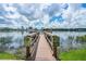 Dock view with signage on the lake provides access for Hampshire House residents at 320 Lakeview St # 123, Orlando, FL 32804