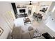 Open concept living area with modern furniture and backyard view at 3602 Calabria Ave, Davenport, FL 33897
