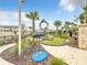 Flamingo sculpture next to community mini golf at 826 Paradise Dr, Davenport, FL 33897
