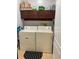 Laundry room with a washer, dryer, overhead cabinets, and tiled flooring at 2355 Abalone Blvd, Orlando, FL 32833