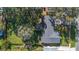 Overhead view showcasing house, large backyard, and neighborhood context at 5533 Satel Dr, Orlando, FL 32810