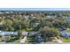 Aerial view showcasing a residential neighborhood with numerous houses and lush green trees at 5533 Satel Dr, Orlando, FL 32810