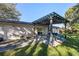 Covered patio with pergola and backyard view at 5533 Satel Dr, Orlando, FL 32810
