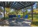 Patio with pergola cover and outdoor furniture at 5533 Satel Dr, Orlando, FL 32810