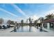Resort-style pool with lake views and fountains at 12540 Park Avenue, Windermere, FL 34786