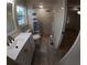 Updated bathroom with stand up shower, modern vanity and sleek fixtures at 1859 Lake Hill Cir, Orlando, FL 32818