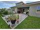 Large backyard patio perfect for outdoor dining and entertaining at 3811 Island Green Way, Orlando, FL 32824