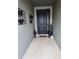 Stylish front entry featuring a dark door, decorative plants, and a welcoming atmosphere at 3811 Island Green Way, Orlando, FL 32824