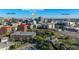 Aerial view showcasing the building's location and city skyline at 155 S Court Ave # 2908, Orlando, FL 32801
