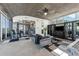 Modern living room with city views, stylish furniture, and high ceilings at 155 S Court Ave # 2908, Orlando, FL 32801