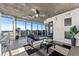 Spacious living area featuring city views and comfortable seating at 155 S Court Ave # 2908, Orlando, FL 32801