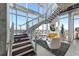 Modern staircase with city views from the top at 155 S Court Ave # 2908, Orlando, FL 32801