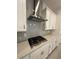 Modern kitchen with stainless steel appliances and white cabinets at 5031 Dancy Ln, Saint Cloud, FL 34772